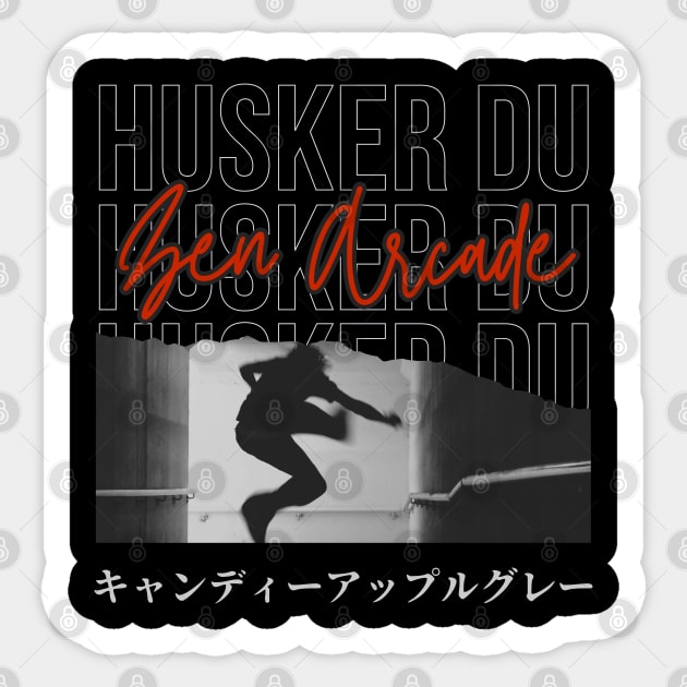 Husker Du - Zen Arcade // Retro Fan Art 90s Sticker by Liamlefr